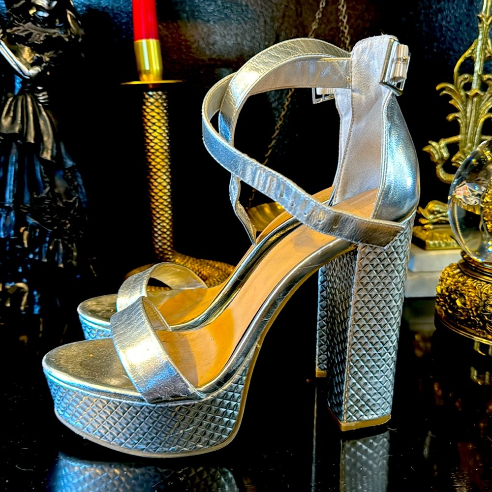 Silver heels